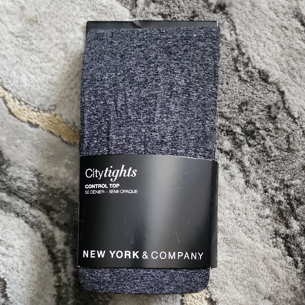 New York & Company Charcoal Control Top Tights